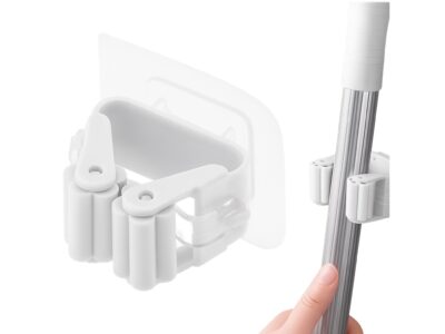 WIESZAK UCHWYT NA MOPA SAMOPRZYLEPNY - biały