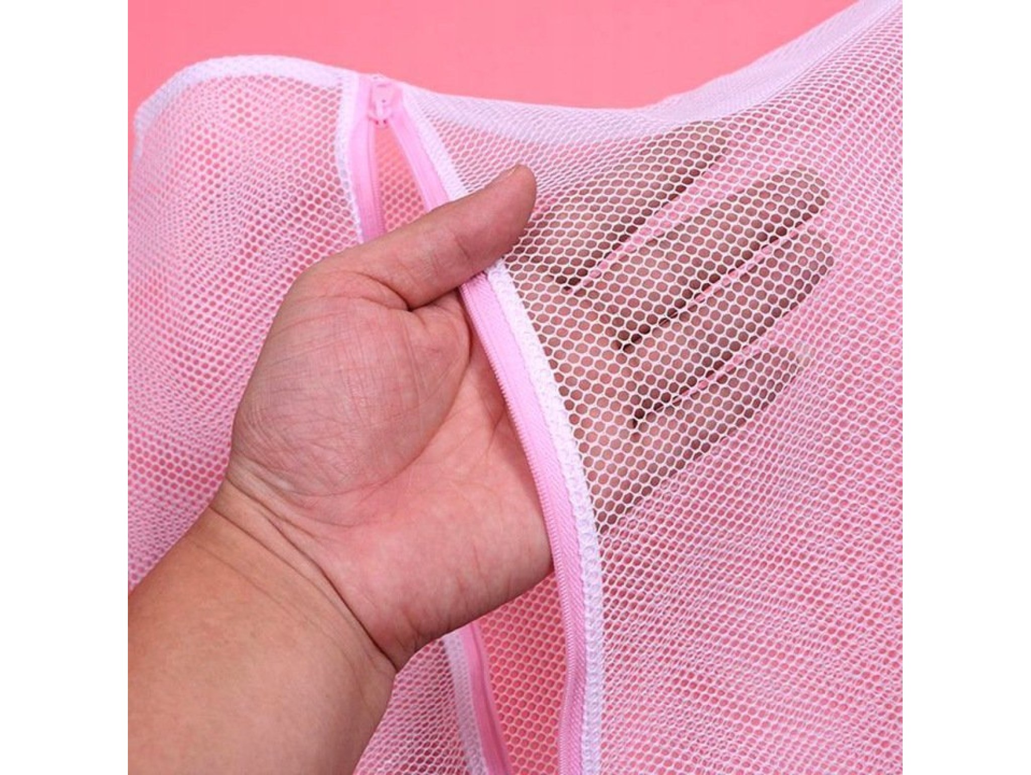 WOREK SIATKA DO PRANIA BIELIZNY Z ZAMKIEM 60x50