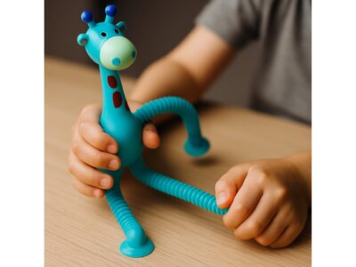 ŻYRAFA ANTYSTRESOWA SENSORYCZNA - niebieska