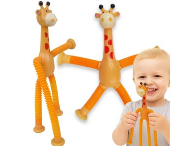 ŻYRAFA ANTYSTRESOWA SENSORYCZNA - pomarańczowa