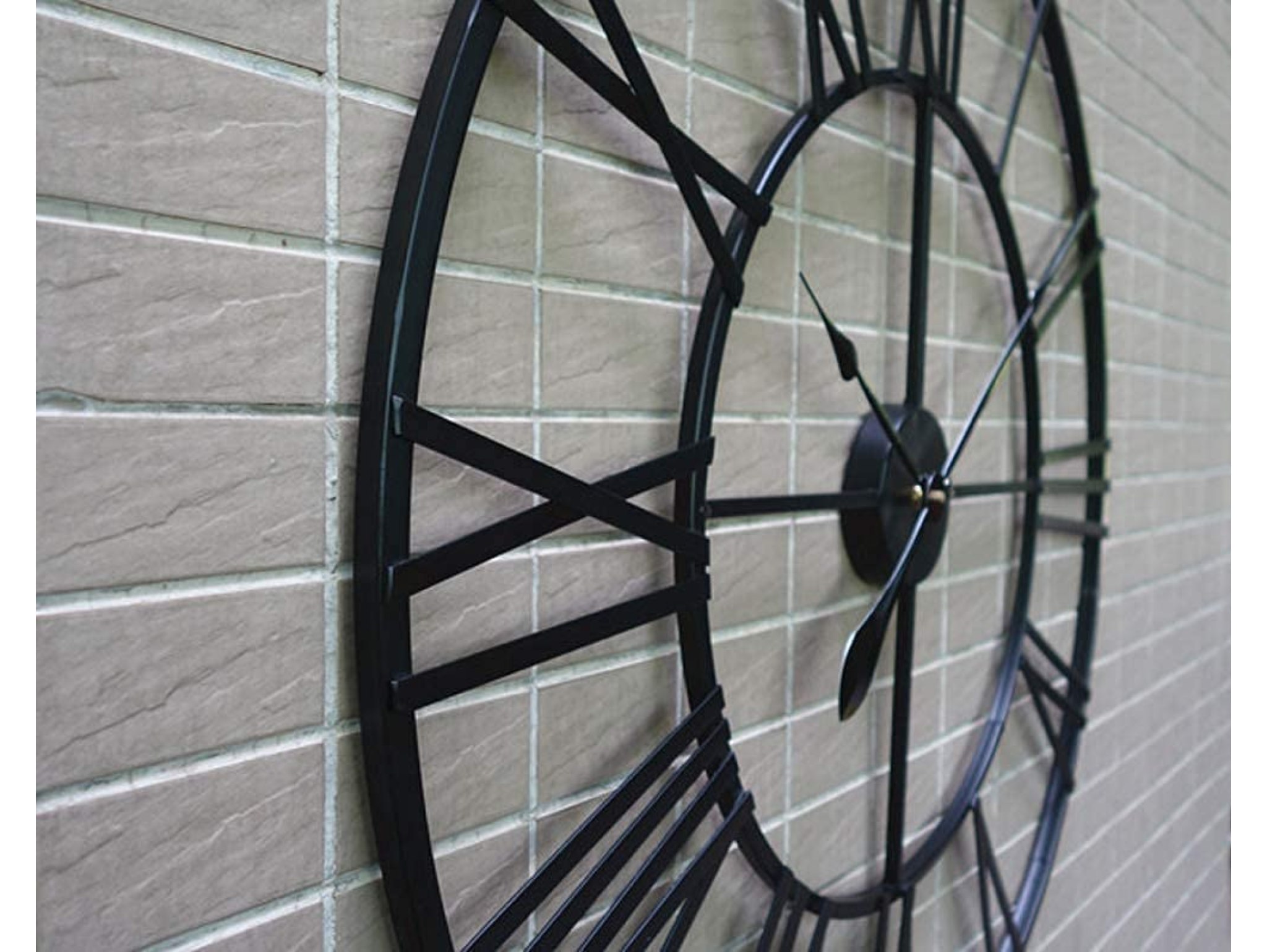 ZEGAR ŚCIENNY RETRO LOFT RZYMSKI METALOWY 50cm