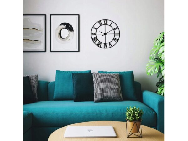 ZEGAR ŚCIENNY RETRO LOFT RZYMSKI METALOWY 50cm