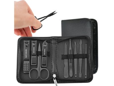 ZESTAW DO MANICURE PEDICURE PAZNOKCI 9W1