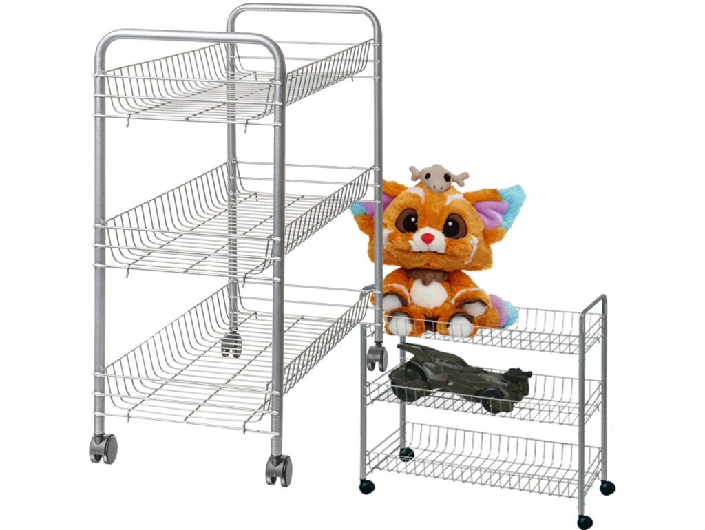 ARTEX REGAŁ NA KÓŁKACH BIG STORE 3/BIG STORE 3 SREBRNY 5905399715045