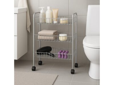 ARTEX REGAŁ NA KÓŁKACH BIG STORE 3/BIG STORE 3 SREBRNY 5905399715045