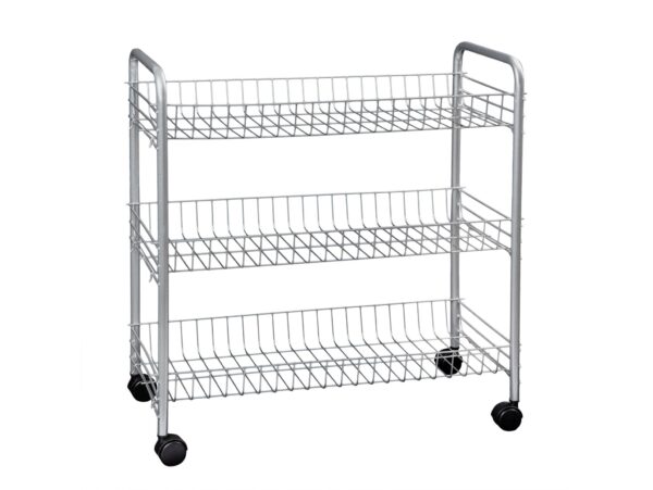 ARTEX REGAŁ NA KÓŁKACH BIG STORE 3/BIG STORE 3 SREBRNY 5905399715045