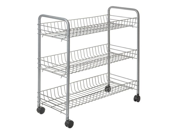 ARTEX REGAŁ NA KÓŁKACH BIG STORE 3/BIG STORE 3 SREBRNY 5905399715045