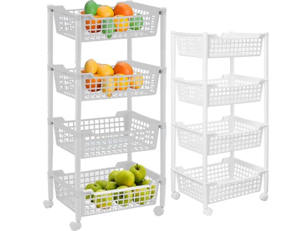 ARTEX REGAŁ NA KÓŁKACH FRUIT 4/FRUIT 4 BIAŁY 8001579315047