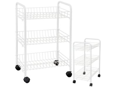 ARTEX REGAŁ NA KÓŁKACH WINNY 3/WINNY 3 BIAŁY 8001579105006