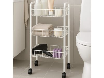 ARTEX REGAŁ NA KÓŁKACH WINNY 3/WINNY 3 BIAŁY 8001579105006