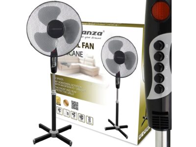 ESPERANZA WENTYLATOR WIATRAK 16'' STOJĄCY HURRICANE CZARNO-SZARY II GATUNEK