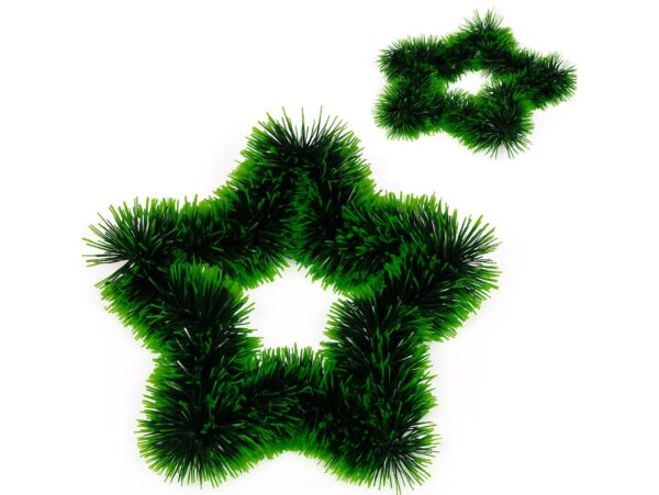 GWIAZDA ŚWIĄTECZNA Z ŁAŃCUCHA 34CM - zielony