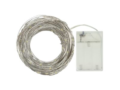 LAMPKI DRUCIKI 50 LED - biały zimny