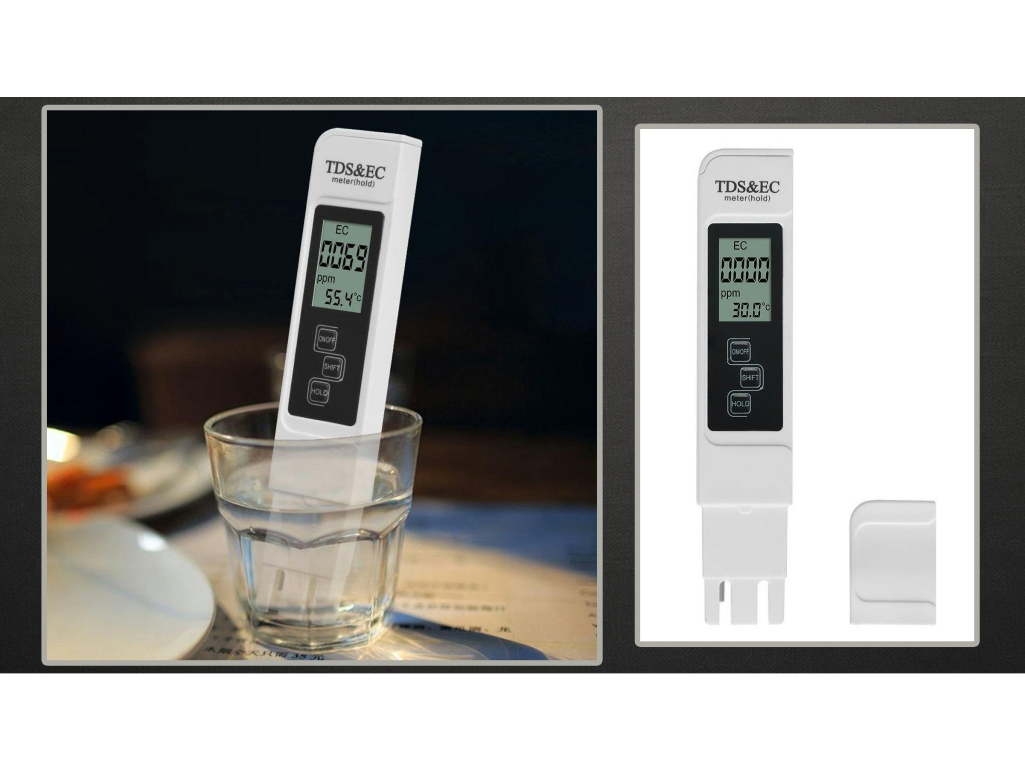 MIERNIK TWARDOŚCI WODY TDS EC TEMP OSMOZA TESTER