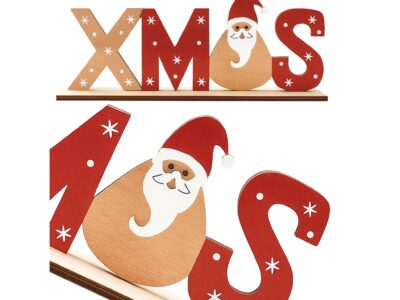 NAPIS DREWNIANY XMAS DEKORACJA ŚWIĄTECZNA 21,5x4x8,5cm