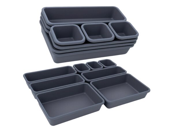 ORGANIZER MODUŁOWY 8SZT - szary ciemny