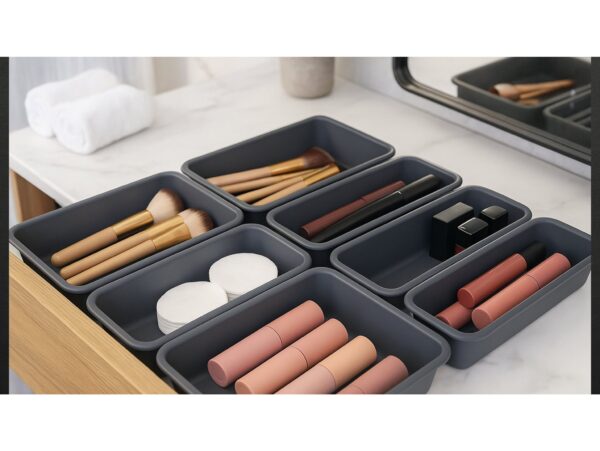 ORGANIZER MODUŁOWY 8SZT - szary ciemny