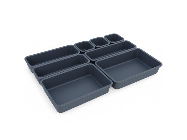 ORGANIZER MODUŁOWY 8SZT - szary ciemny