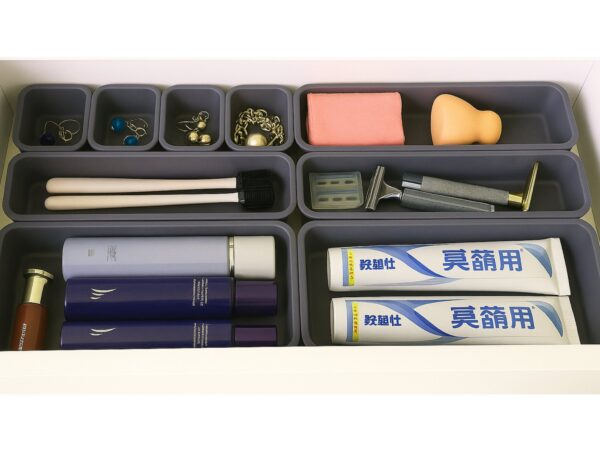 ORGANIZER MODUŁOWY 8SZT - szary ciemny