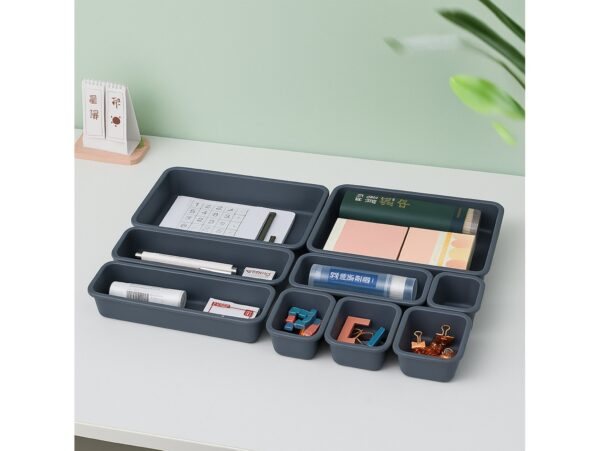 ORGANIZER MODUŁOWY 8SZT - szary ciemny