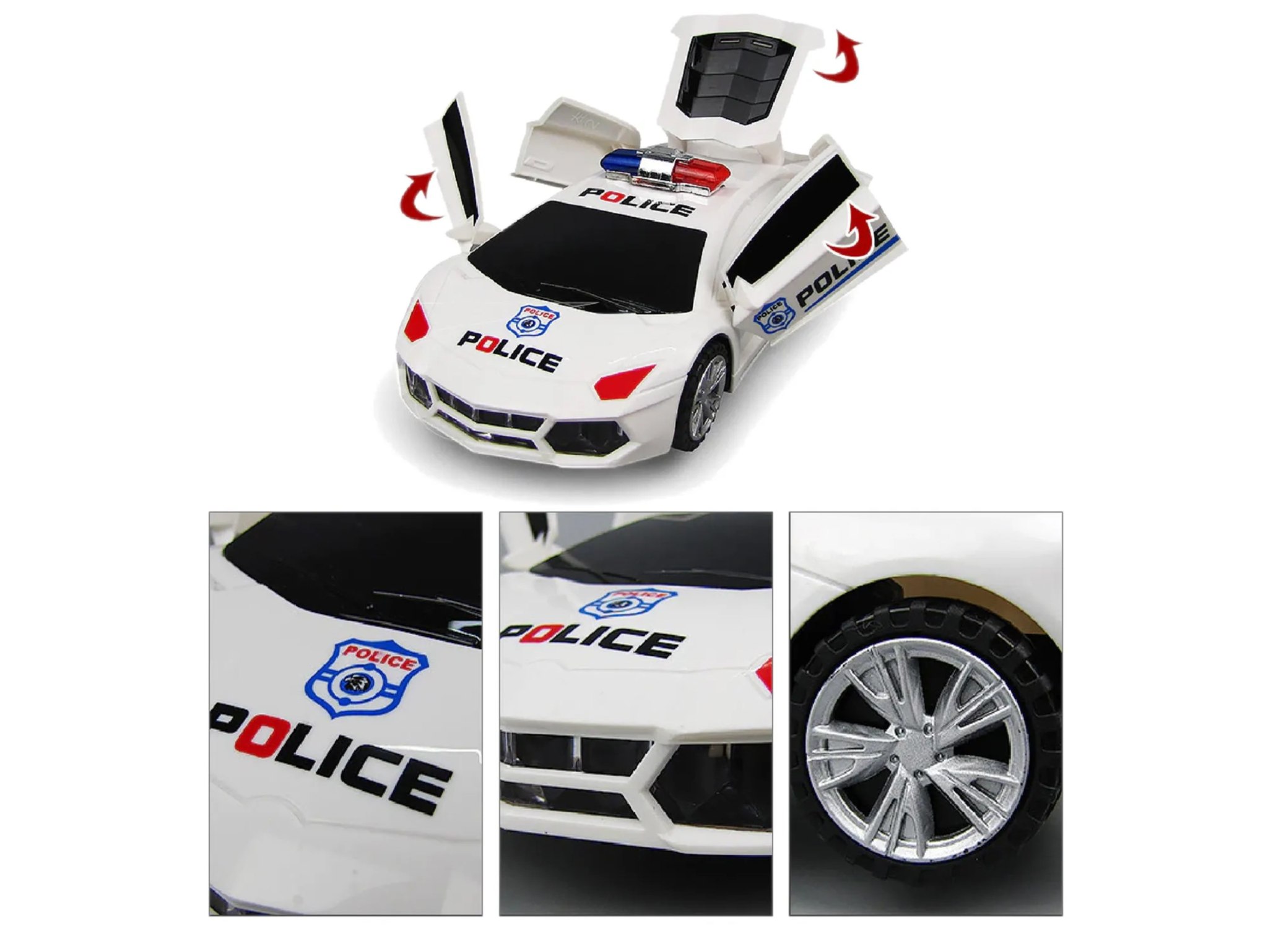 SAMOCHÓD POLICYJNY AUTO OBROTOWE