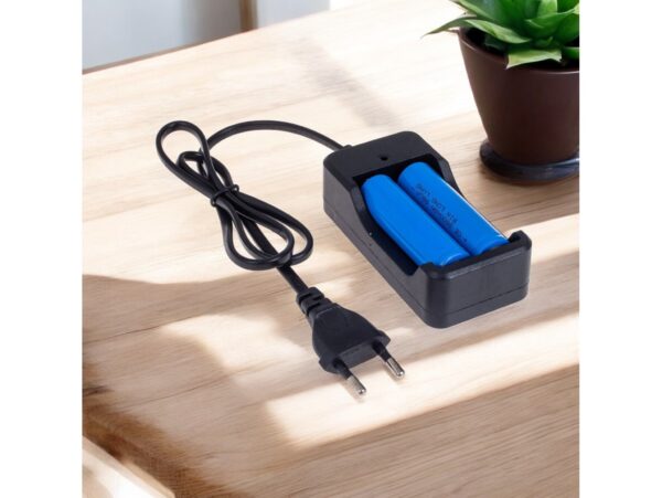 ŁADOWARKA OGNIW BATERII 18650 + 2 AKUMULATORY 6000