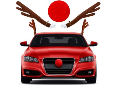 DEKORACJA SAMOCHODU AUTA ŚWIĄTECZNA RENIFER