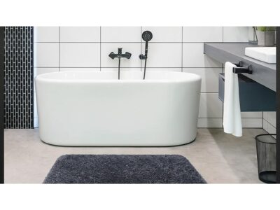 DYWANIKI ŁAZIENKOWE KOMPLET 3 SZT - szary