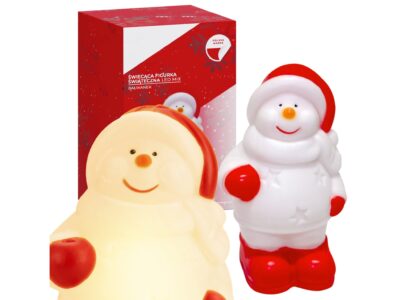 FIGURKA ŚWIĄTECZNA LED 13x8,5 - bałwan