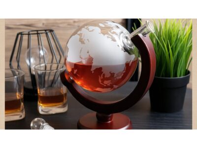 KARAFKA SZKLANA NA STOJAKU