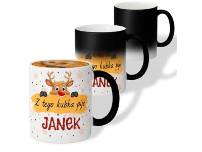 KUBEK DO SUBLIMACJI 330ML CZARNY MAGICZNY