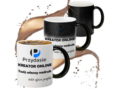 KUBEK DO SUBLIMACJI 330ML CZARNY MAGICZNY