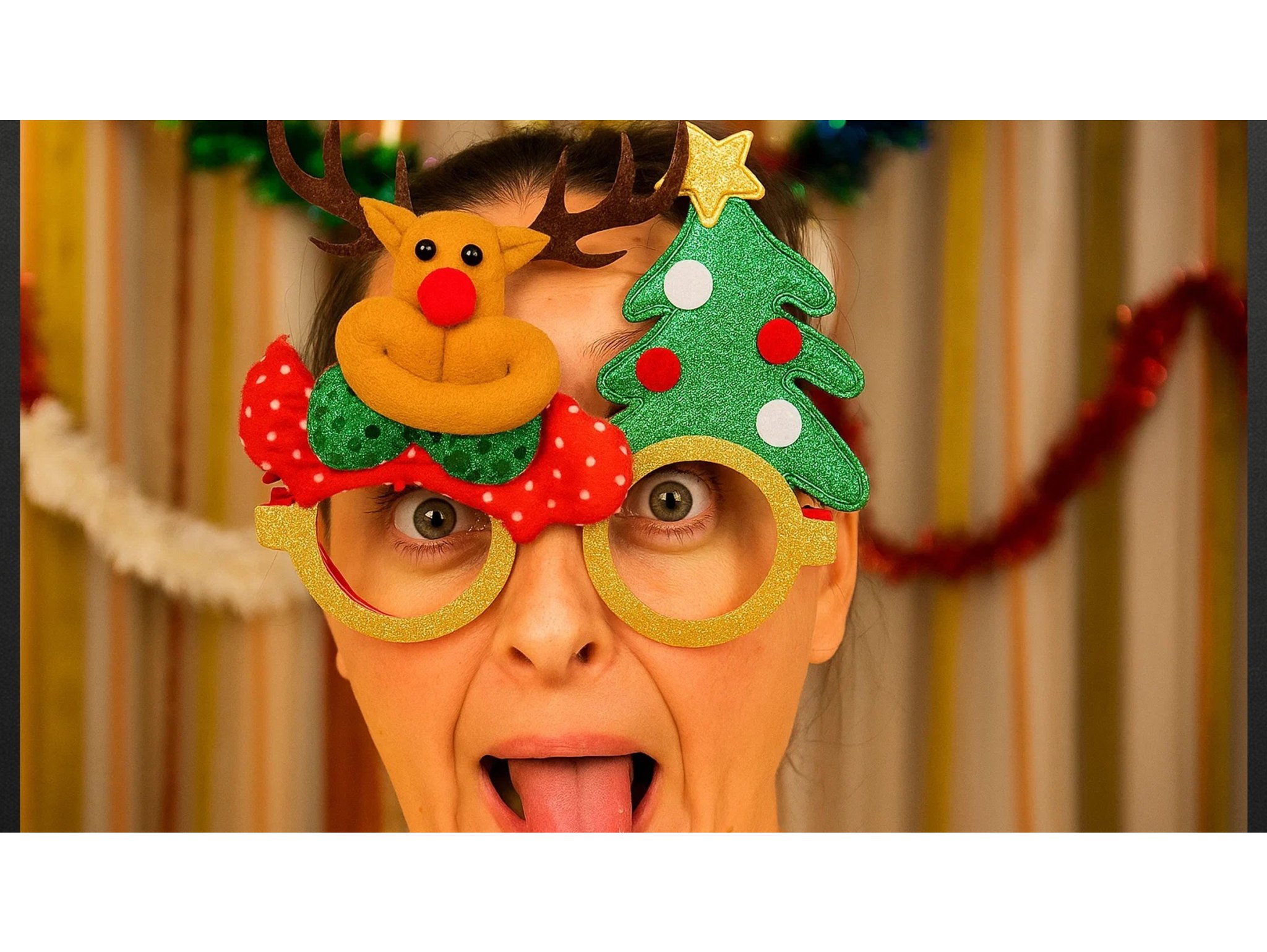 OKULARY ŚWIĄTECZNE RENIFER 2SZT.