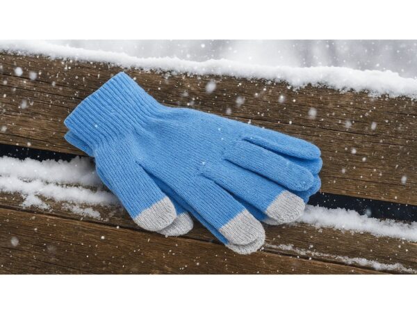 RĘKAWICZKI DOTYKOWE EKO - błękitny
