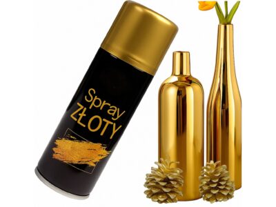 SPRAY DEKORACYJNY FARBA - złoty 85g