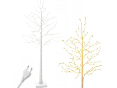 DRZEWKO LED ŚWIĄTECZNE BRZOZA 60x10CM - z wtyczką