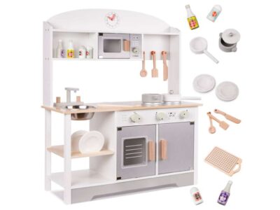 IKONKA KUCHNIA DLA DZIECI DREWNIANA MDF MODERN CLASSIC AKCESORIA 82CM