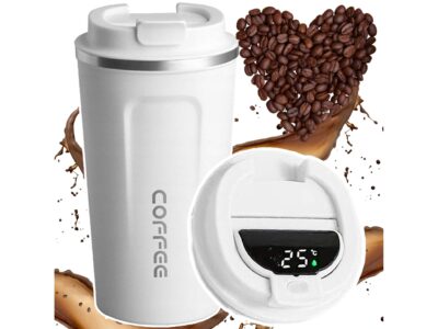 KUBEK TERMICZNY SMART LCD 300ML - biały