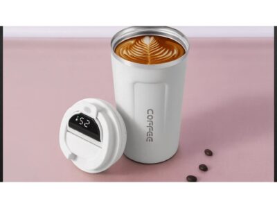 KUBEK TERMICZNY SMART LCD 300ML - biały