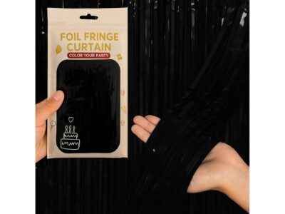 KURTYNA FOLIOWA PARTY 2,0x1,0m - czarny