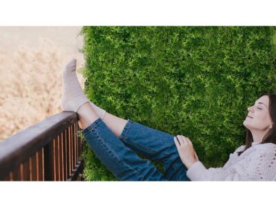 PANEL DEKORACYJNY ROŚLINNY ZIELONA ŚCIANA MATA 60x40cm