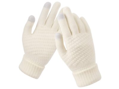 RĘKAWICZKI DOTYKOWE ZIMOWE - beżowy