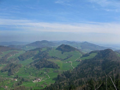 Blick von der Belchenfluh Richtung Osten