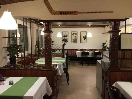 Speisesaal vom Eingang aus