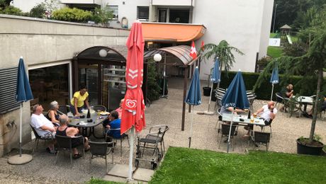 Gemütlicher Abschluss im Café