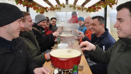 Kutschenfahrt mit Fondue