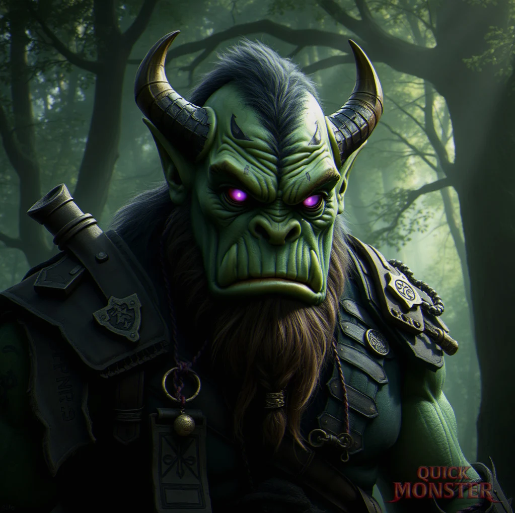 Fey-Touched Orc Berserker