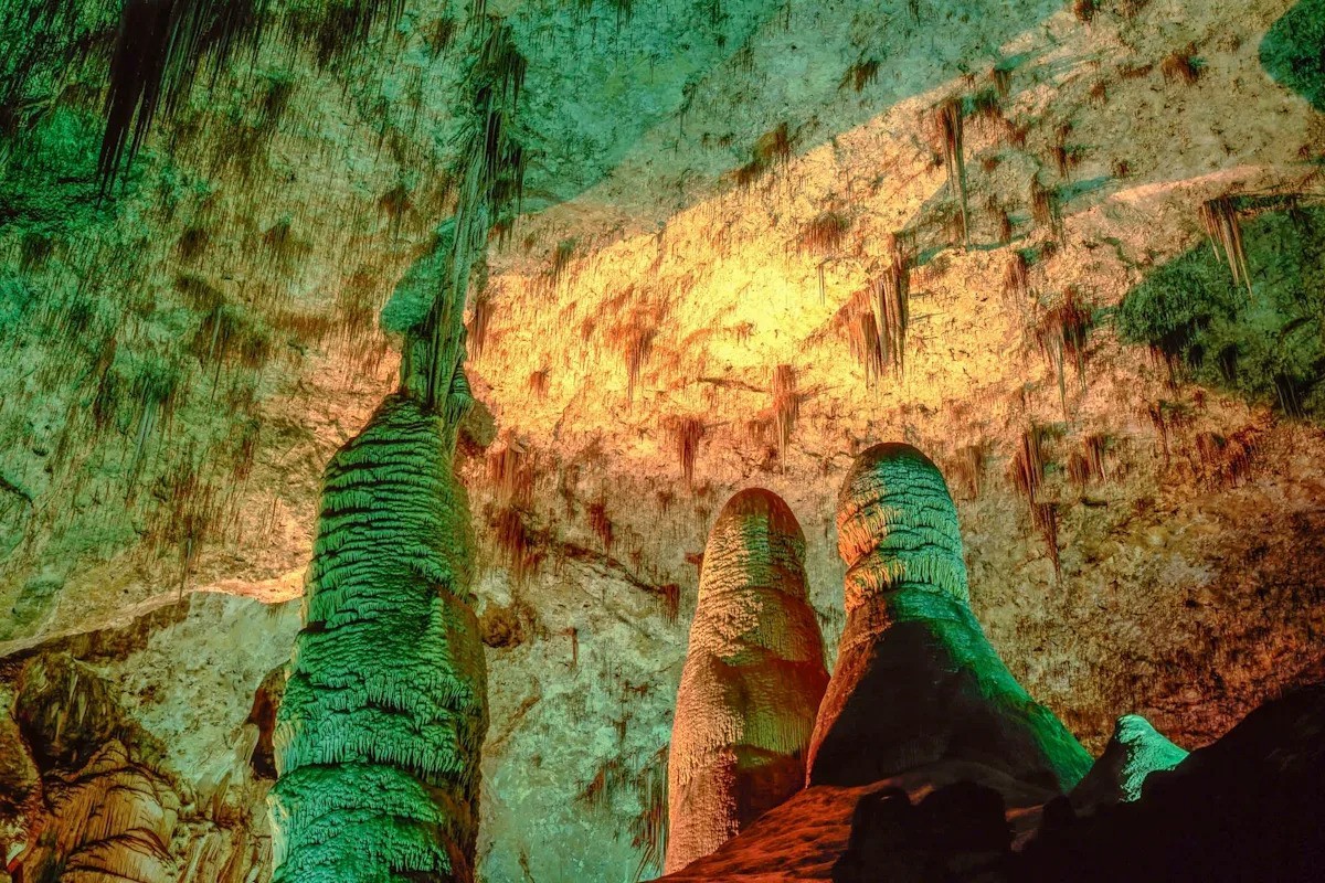 Researchers investigate 'bright green' wall discovered deep in caves of New Mexico: 'Untouched for 49 million years'