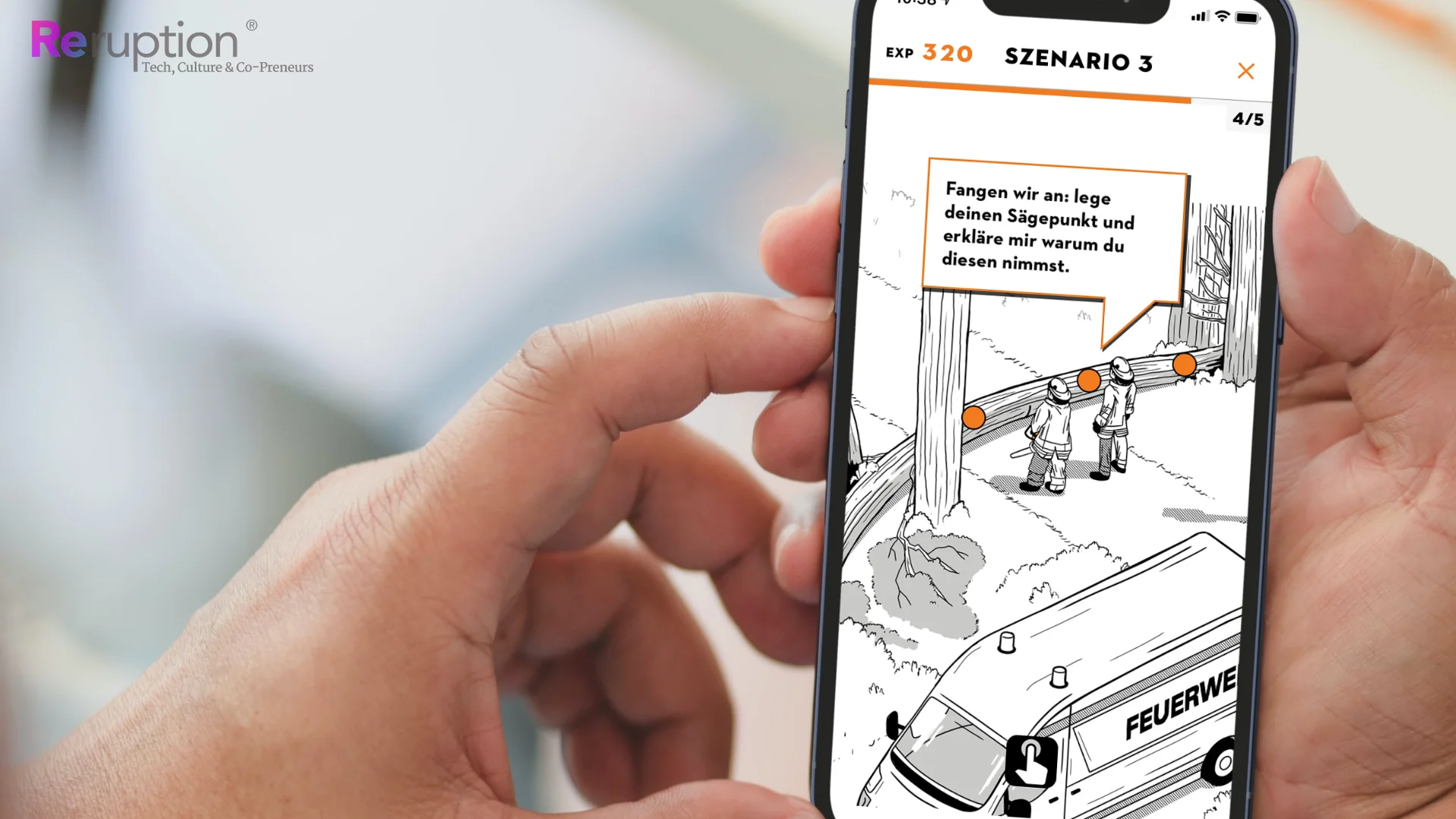 STIHL also develops digital products? Yes, including chainsaw training.