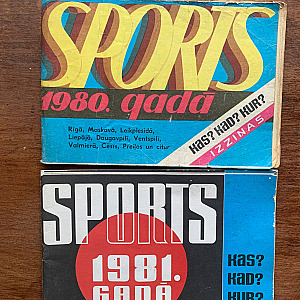 Latvijas sporta gadagrāmatas - Sports 1980. +1981.g.